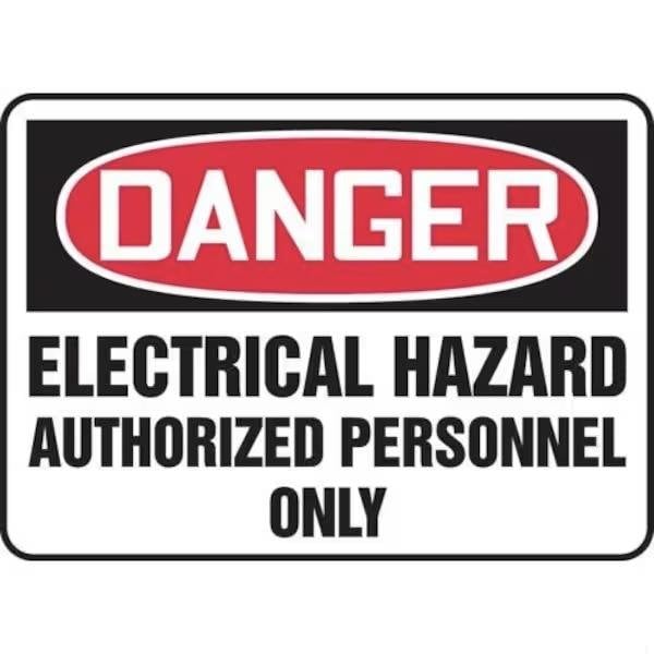 Accuform OSHA DANGER SAFETY SIGN ELECTRICAL MELC080VA MELC080VA - main